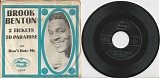 Brook Benton - Two Tickets To Paradise/Don't Hate Me (US Picture Sleeve)