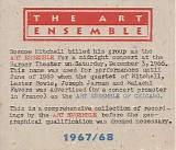 The Art Ensemble Of Chicago - 1967/68