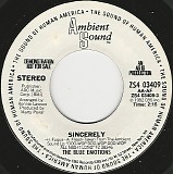 The Blue Emotions - Sincerely/Sincerely (US Promo)
