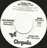 Len Boone with Holly Sherwood - There's No Me Without You/There's No Me Without You (US Promo)