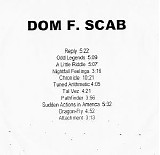Scab Dom F. - Dom F. Scab