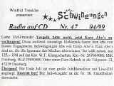 Various artists - Schwingungen Radio Auf Cd Nr 047