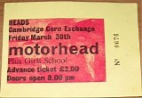 Motorhead - Corn Exchange, Cambridge, UK