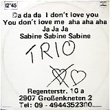 Trio - Da Da Da I Don't Love You You Don't Love Me Aha Aha Aha
