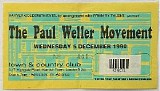 Paul Weller Movement - 1990.12.05 - Town & Country Club, London, England