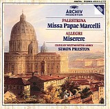 Various artists - Palestrina: Missa Papae Marcelli; Allegri: Miserere